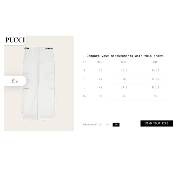Emilio Pucci Silk Iride-Print Straight-Leg Cargo Straight Trousers (White Multi) - Picture 16 of 16